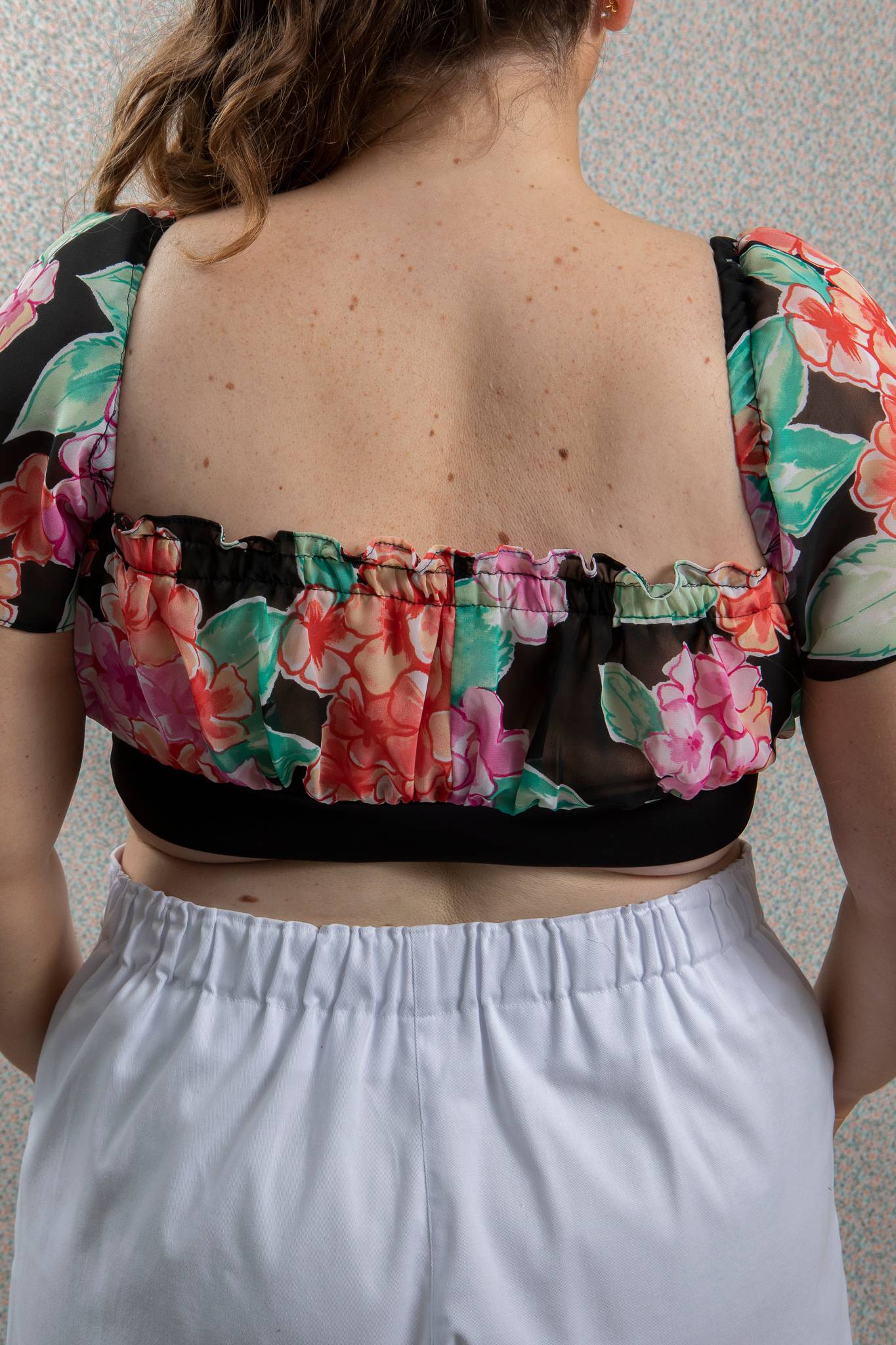 HEAVENLY HYDRANGEA crop top