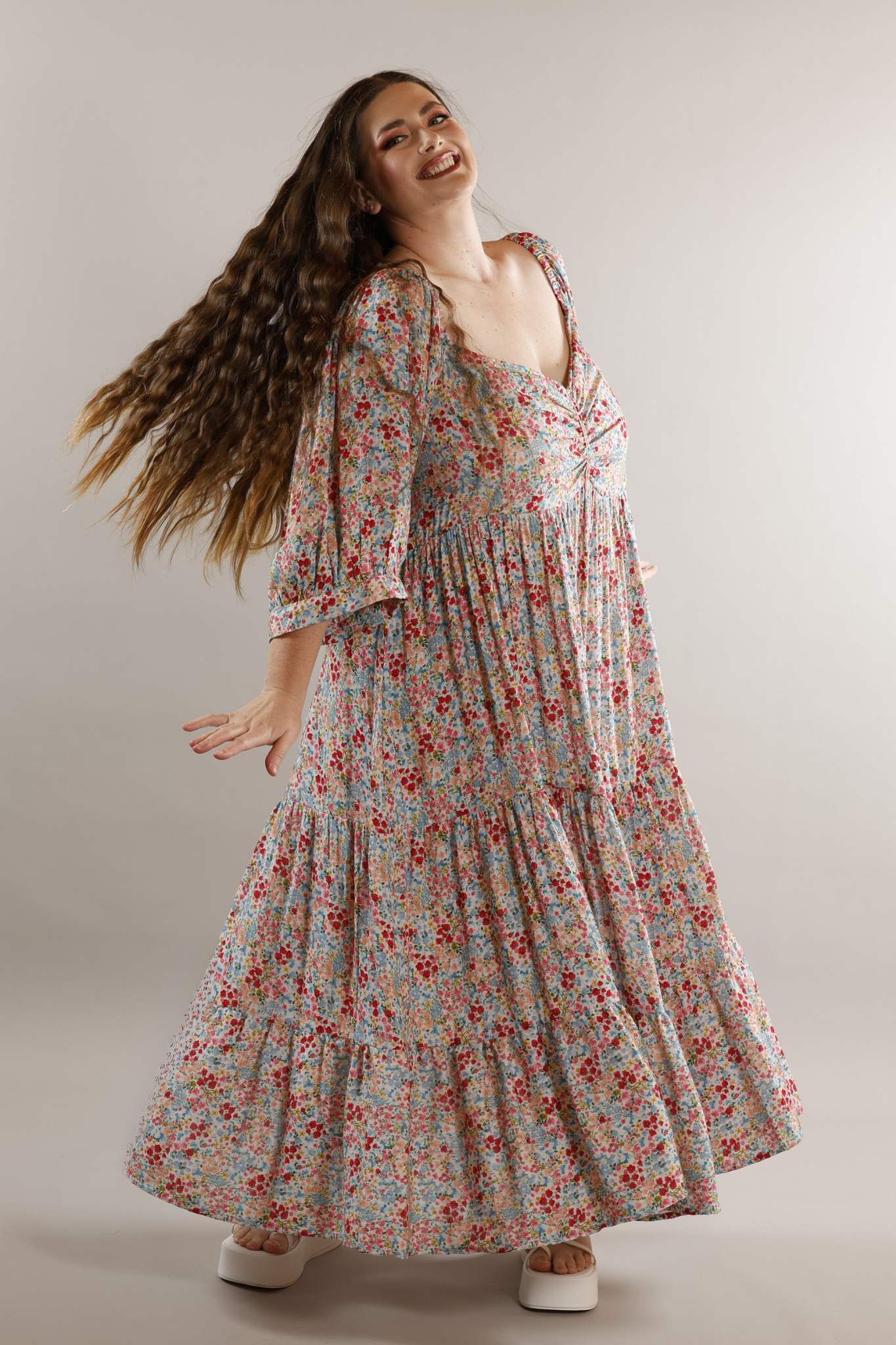 SPRING GARDEN maxi dress