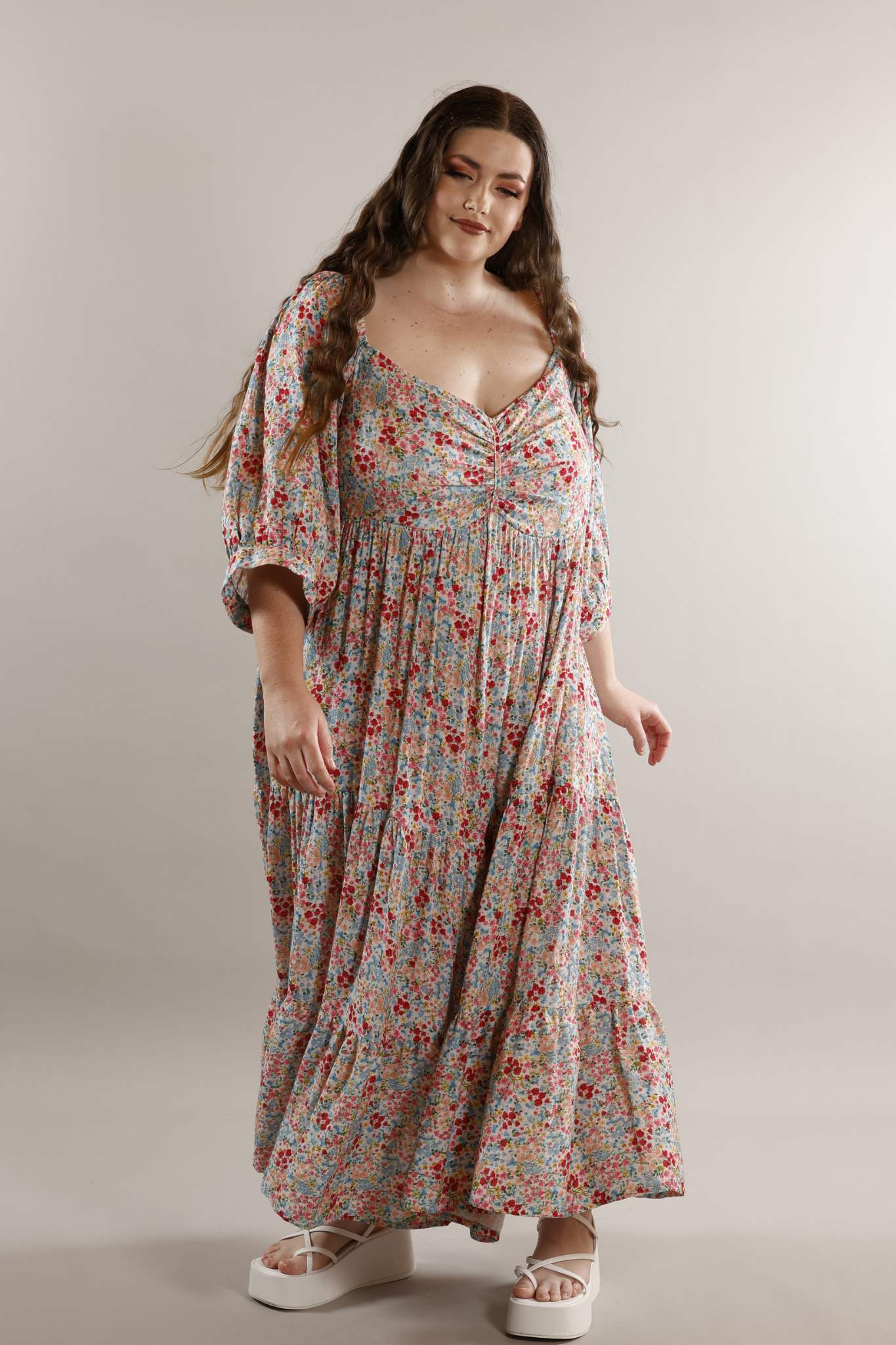 SPRING GARDEN maxi dress