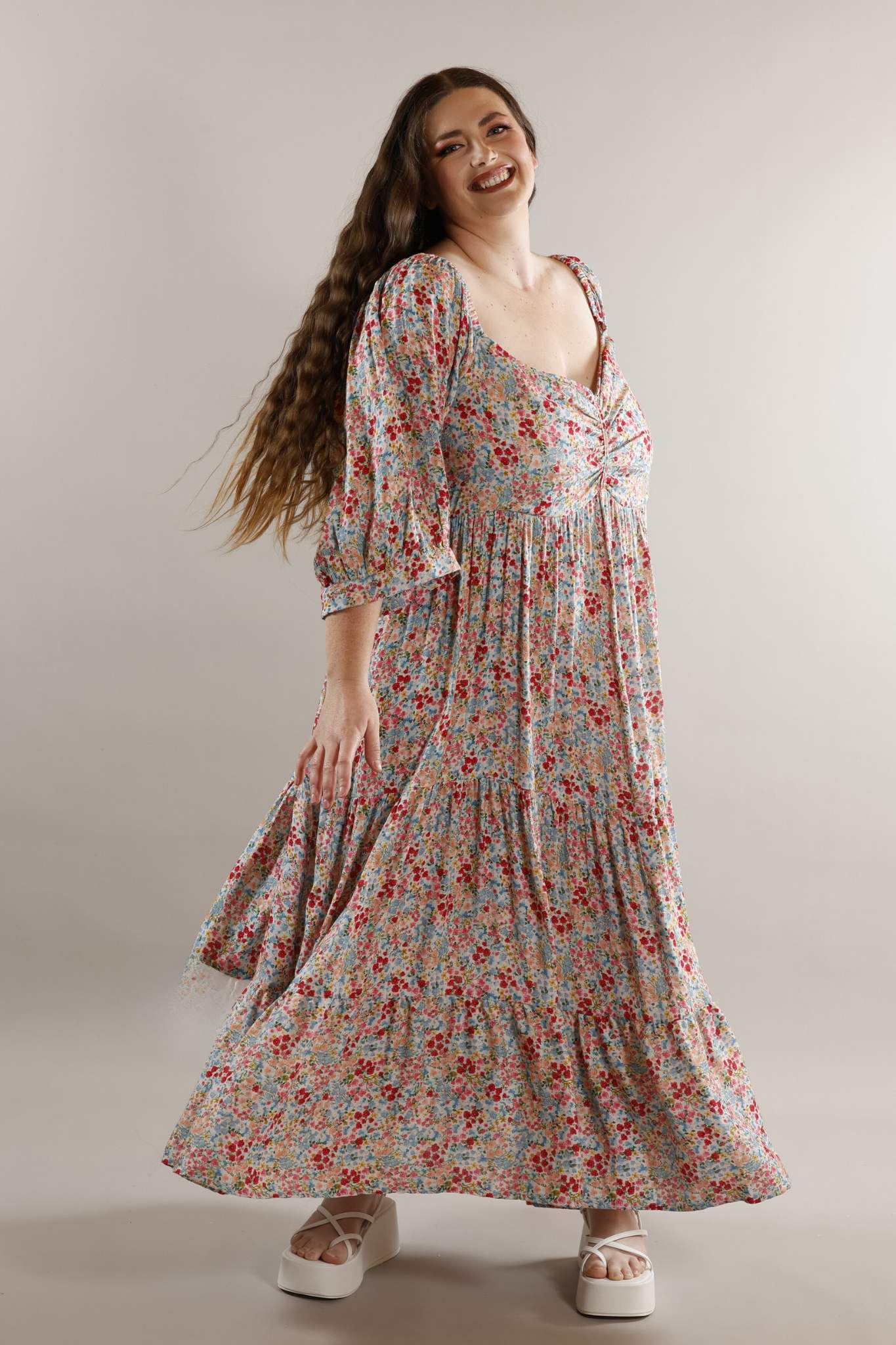 SPRING GARDEN maxi dress