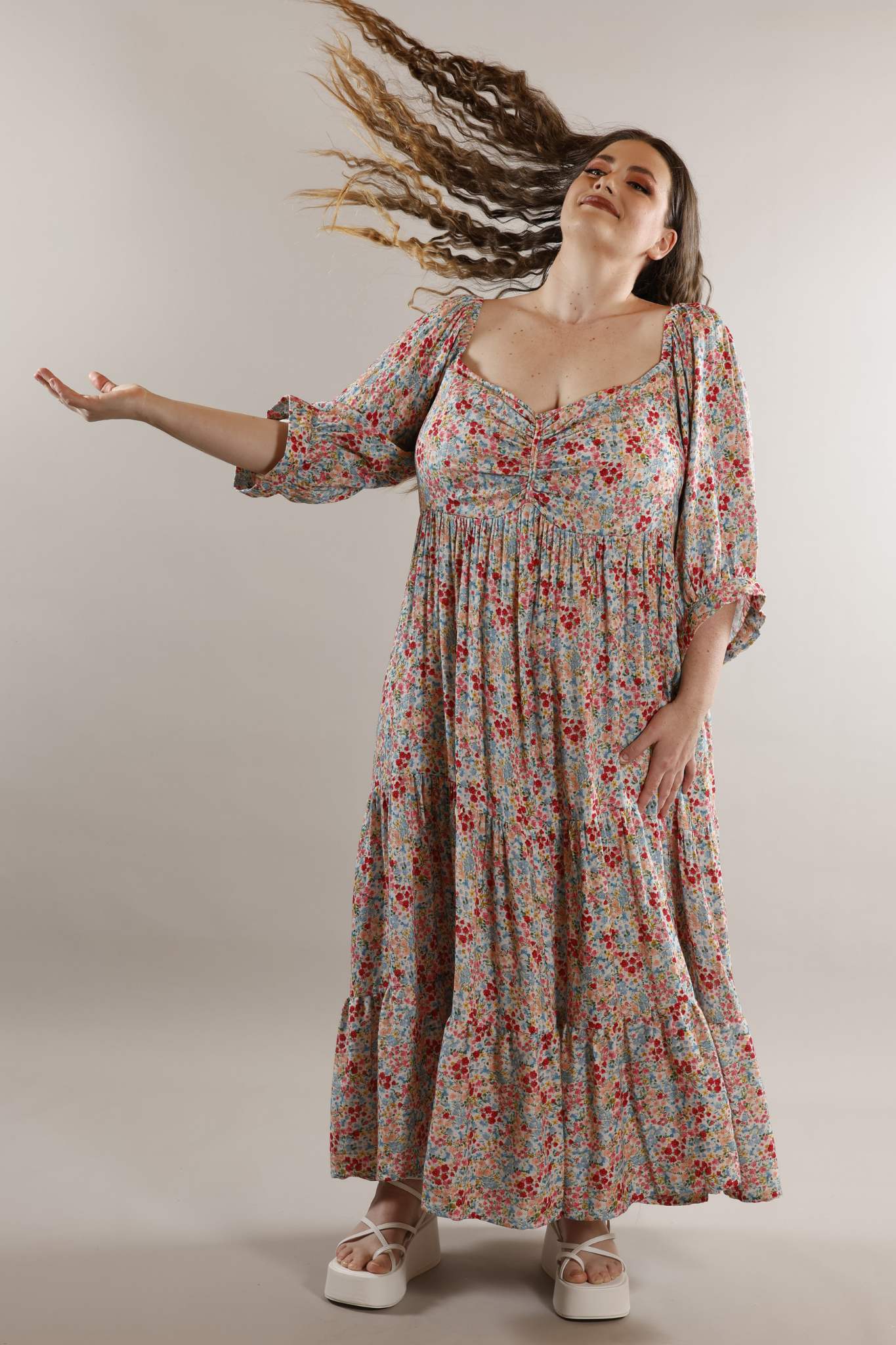 SPRING GARDEN maxi dress