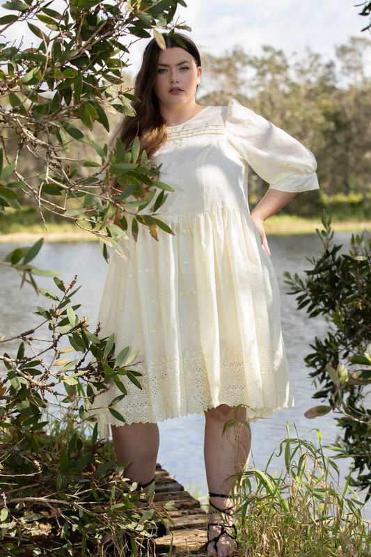 BUTTERCUP broderie dress