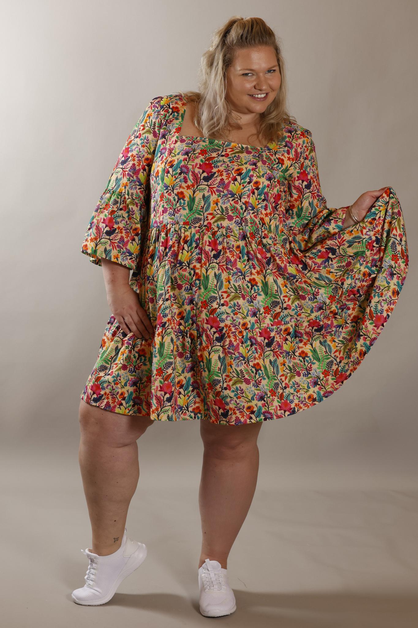 FLOWER DRUM dress in cotton