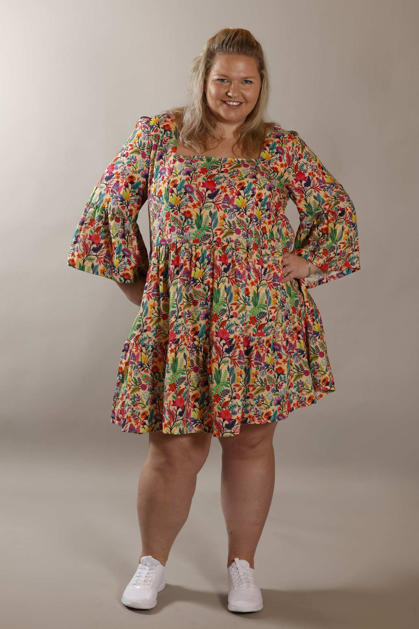 FLOWER DRUM dress in cotton