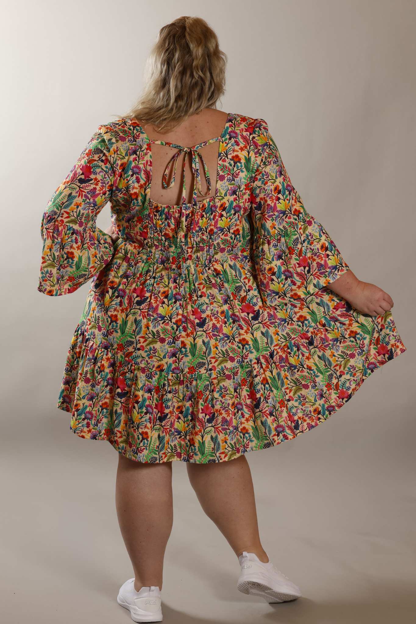 FLOWER DRUM dress in cotton