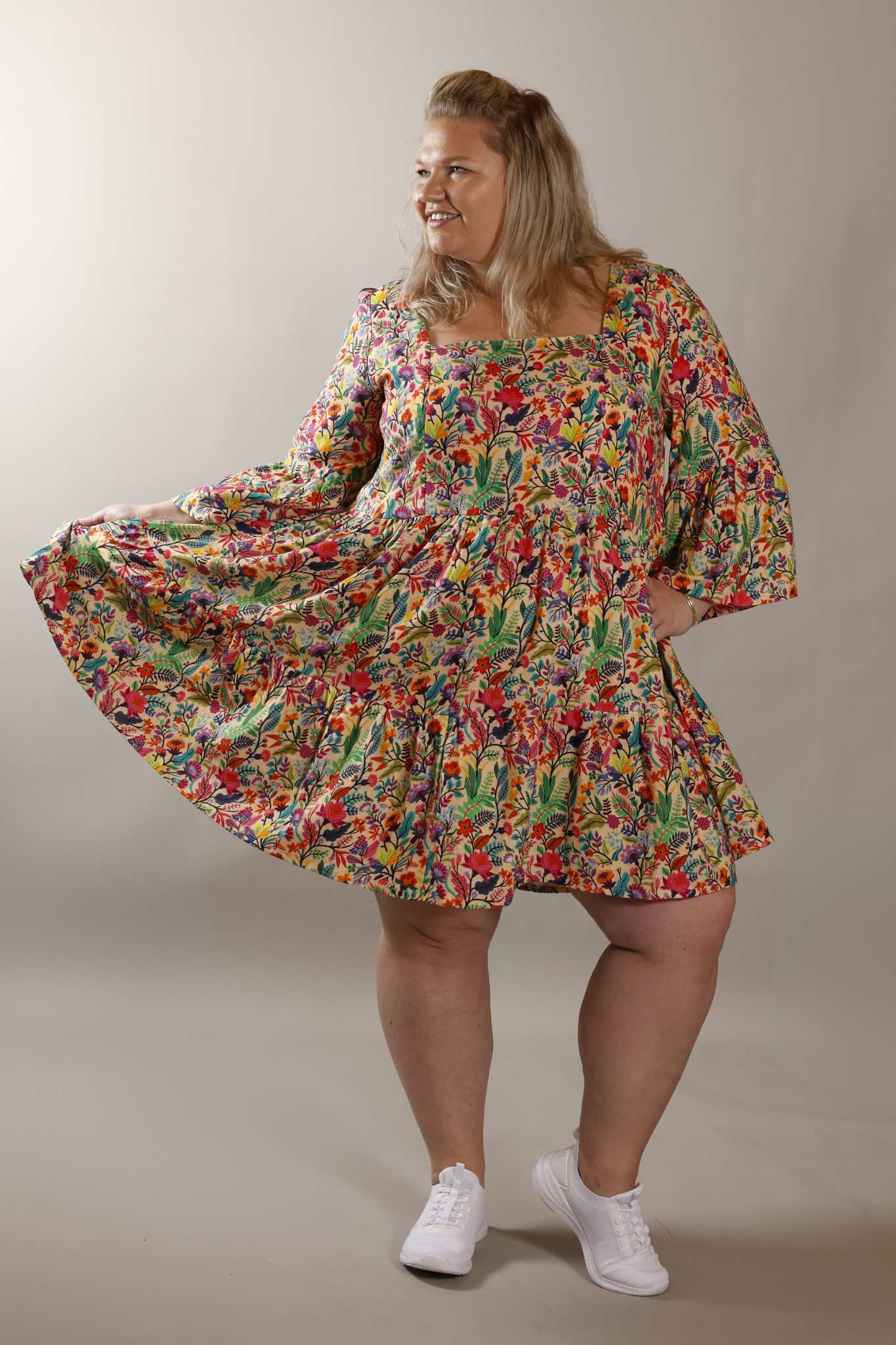 FLOWER DRUM dress in cotton