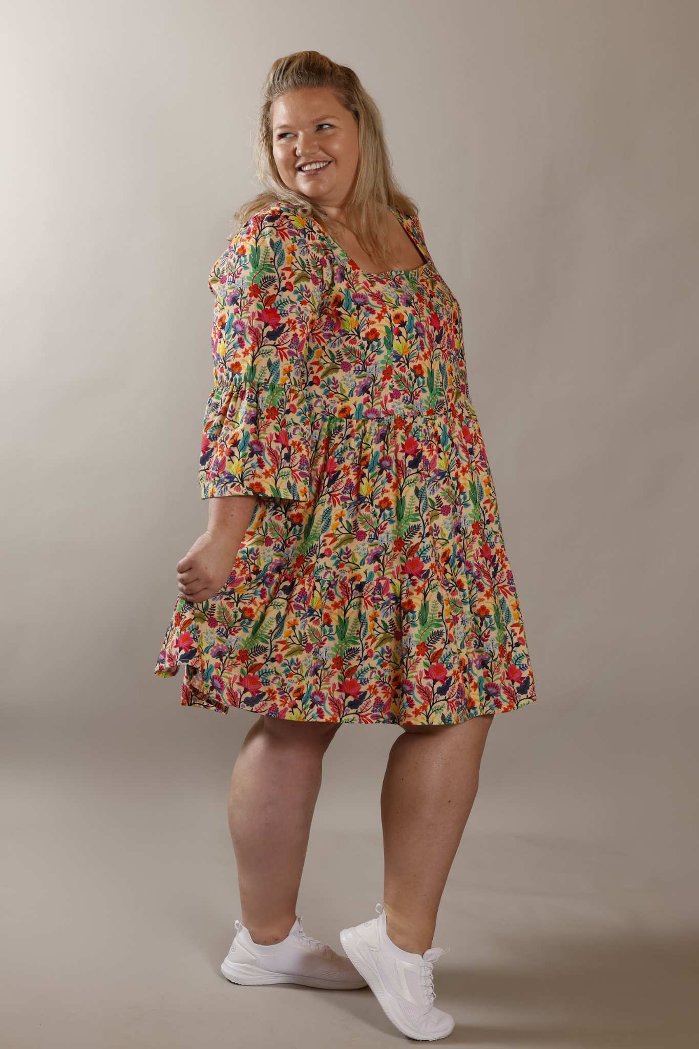 FLOWER DRUM dress in cotton