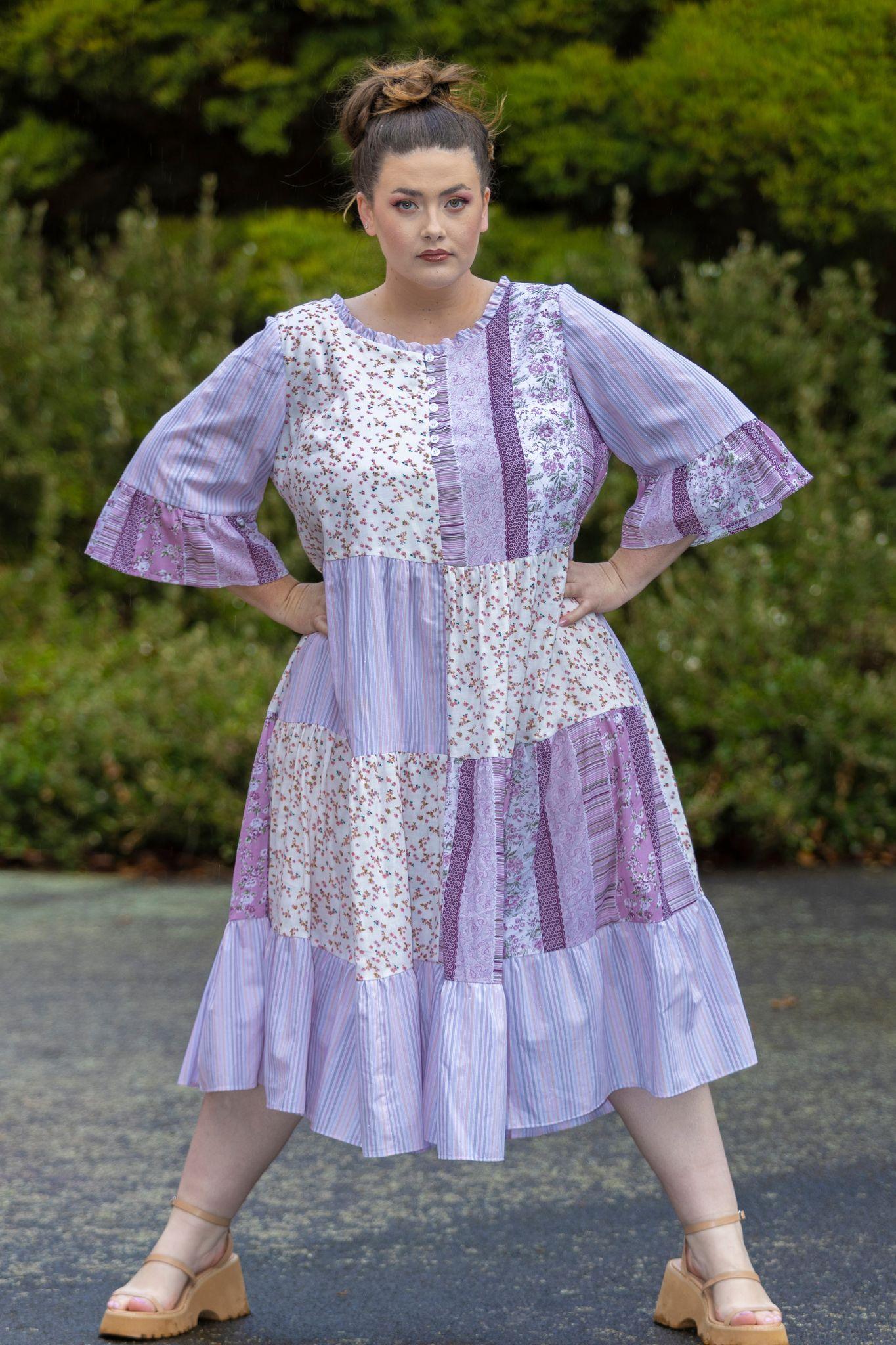 CAPTIVATED patchwork dress